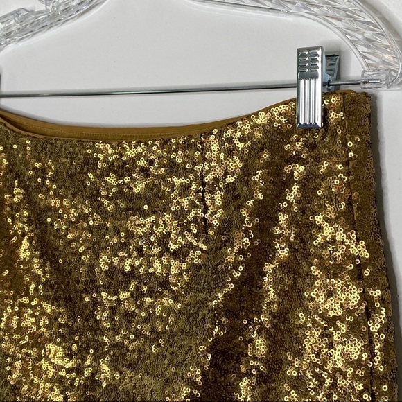 Cache Gold Sequin Mini Skirt - Picture 7 of 9